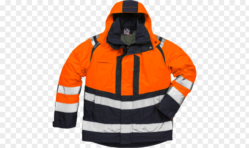 Red Fleece Jacket With Hood High-visibility Clothing Workwear Coat PNG