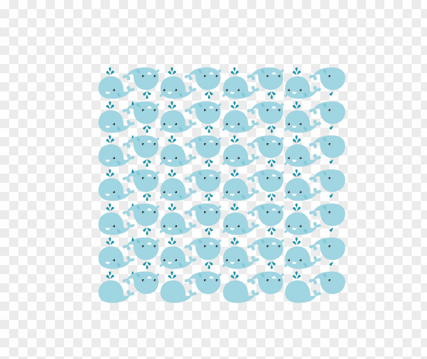 Vector Blue Little Whale Pattern Right Whales PNG