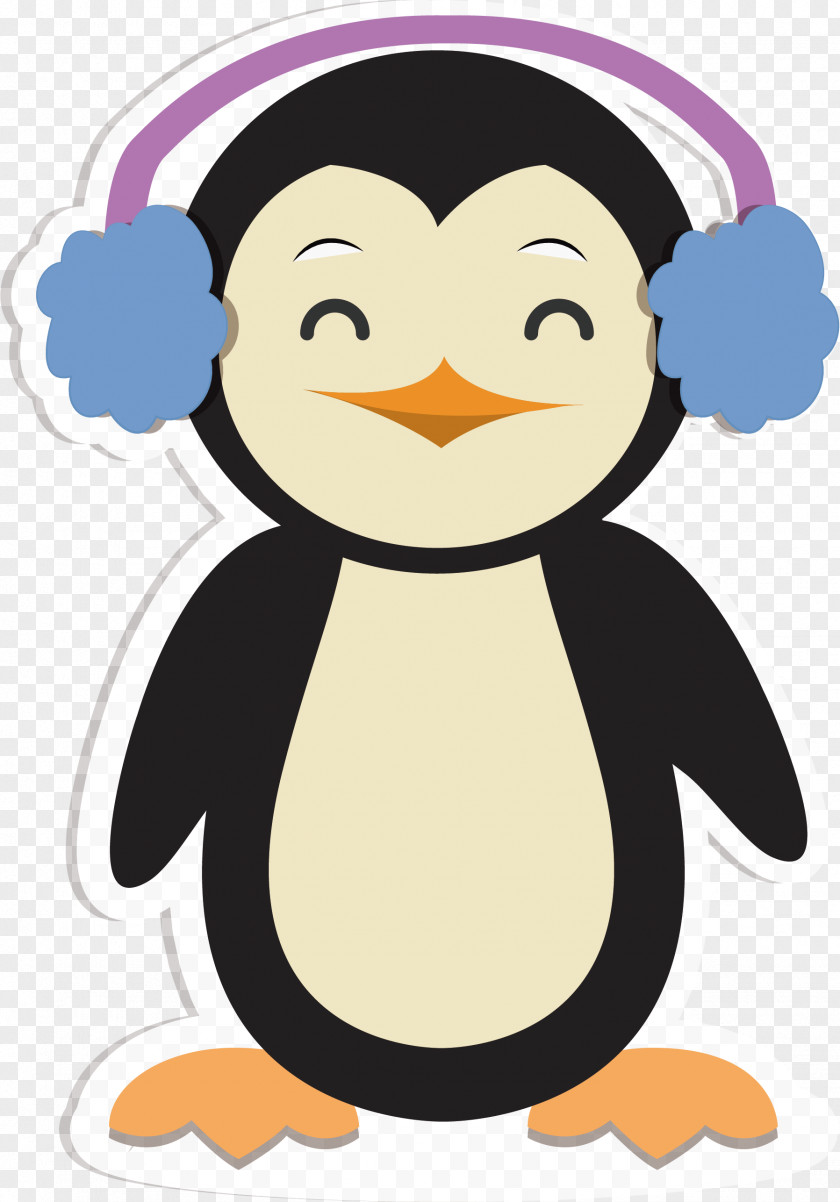 Vector Hand-painted Penguins Penguin Clip Art PNG