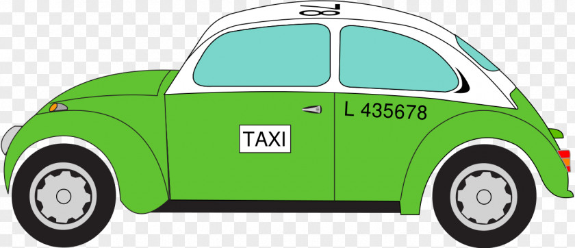 Volkswagen Beetle Car Taxi PNG