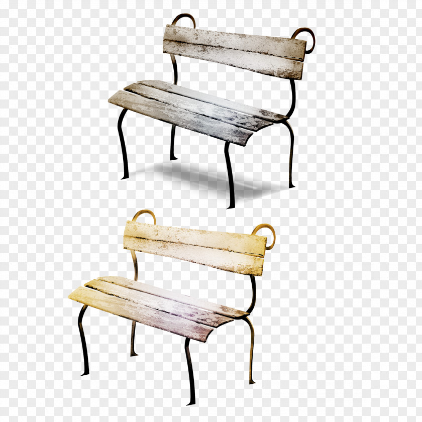 Chair Bench Seat Park PNG