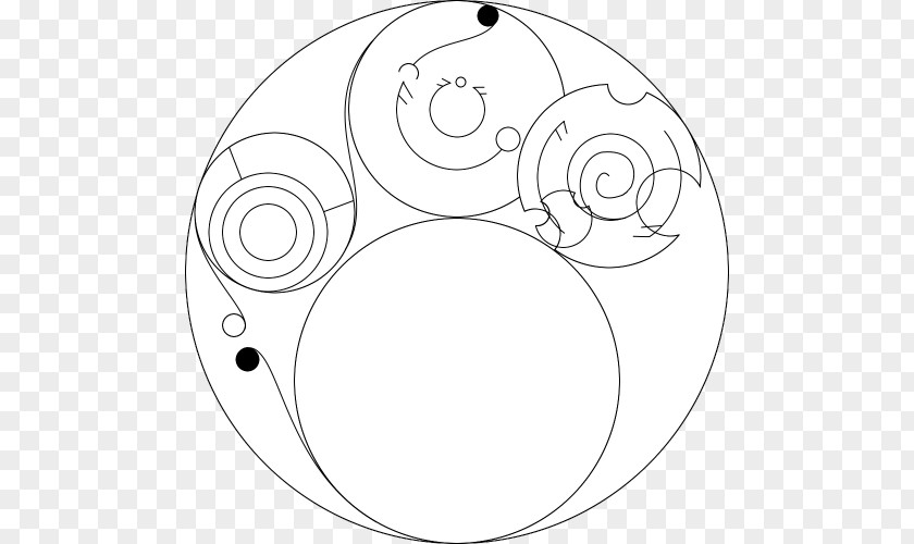 Circle Drawing Line Art White Clip PNG