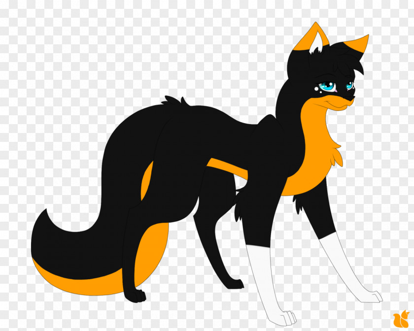 Fox Draw Whiskers Kitten Domestic Short-haired Cat Black PNG