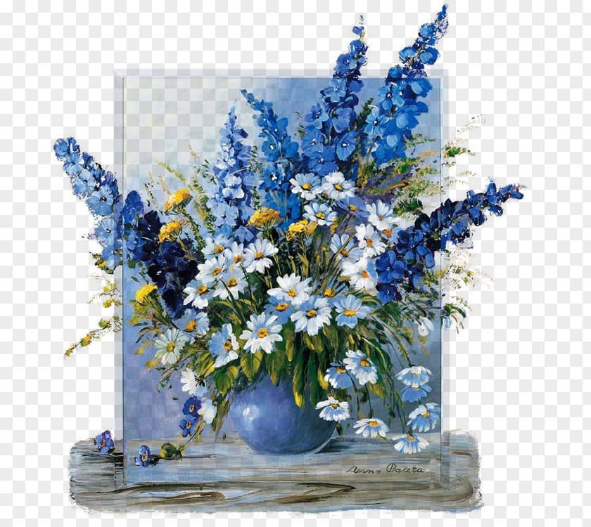 Vase Flower Bouquet Painting Drawing PNG