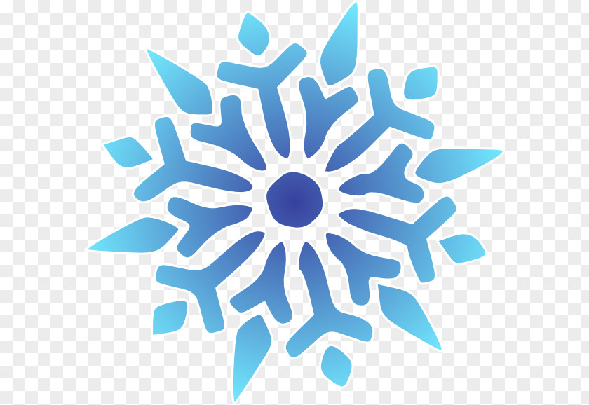 Cartoon Snowflake Pictures Blue Clip Art PNG