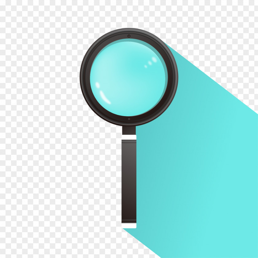 Exquisite Black Magnifying Glass Vector Material Euclidean PNG