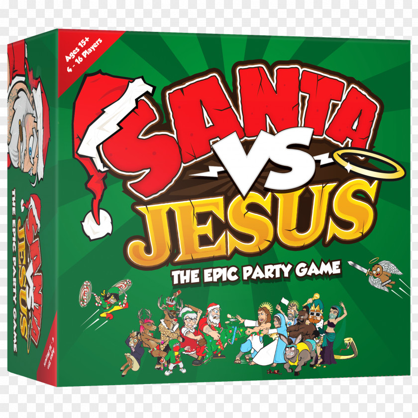 Santa Claus Board Game Party Card PNG