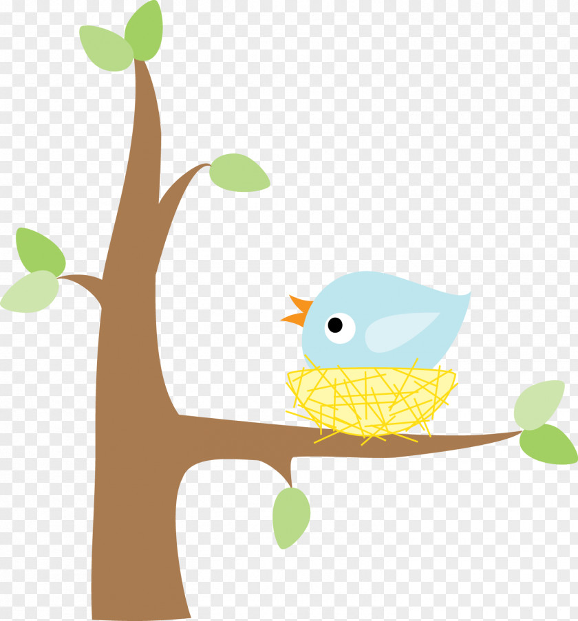 Watercolor Cute Bird Nest Cuteness Clip Art PNG
