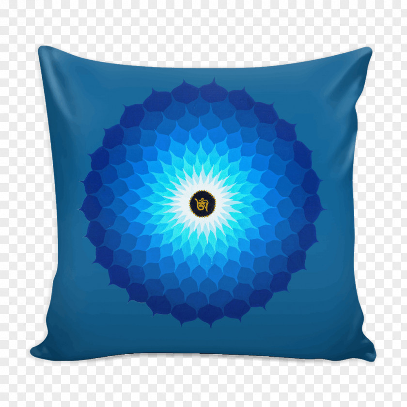 Yoga Pilates Mats Throw Pillows Cushion Polyester Cobalt Blue PNG