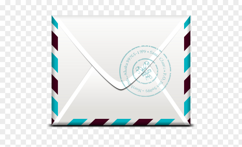 Blue Envelope Edge Paper PNG