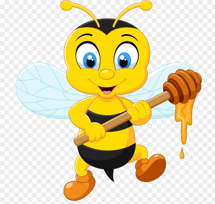 Industrious Bees Bee Cartoon Royalty-free Illustration PNG