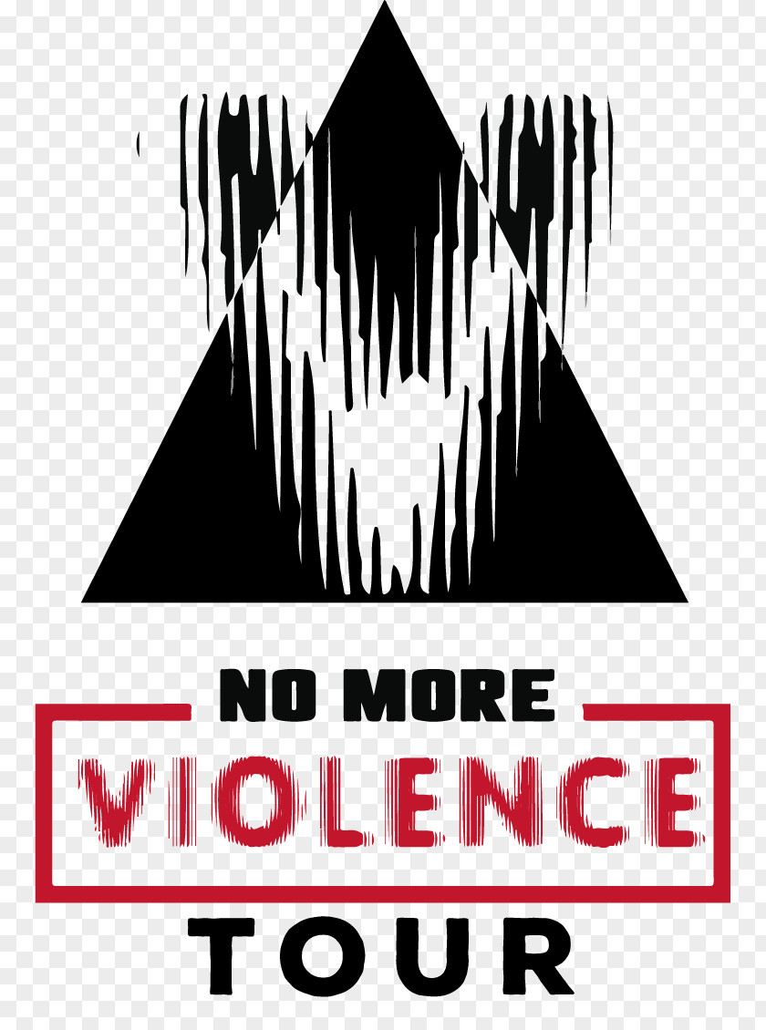 No Violence Logo Brand Jackson Font PNG