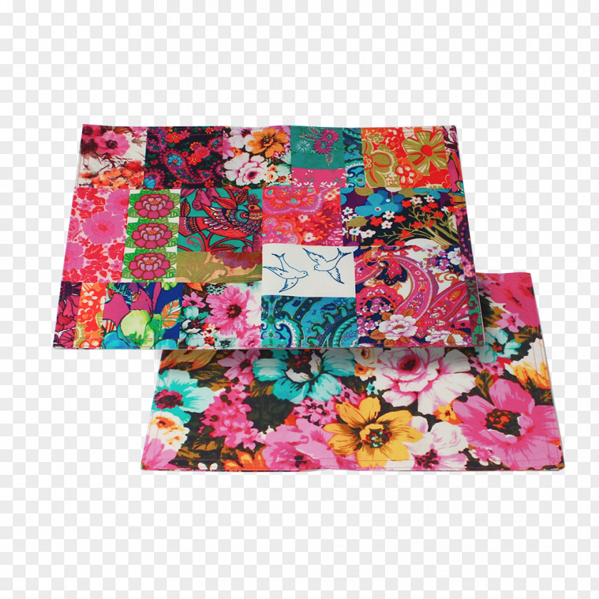 PlaceMat Patchwork Pink M Square Meter Pattern PNG