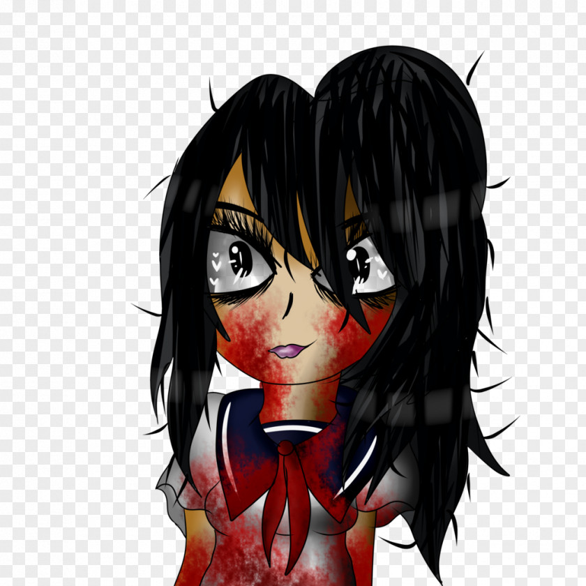 Sin Chan Yandere Simulator Black Hair Drawing Senpai And Kōhai PNG