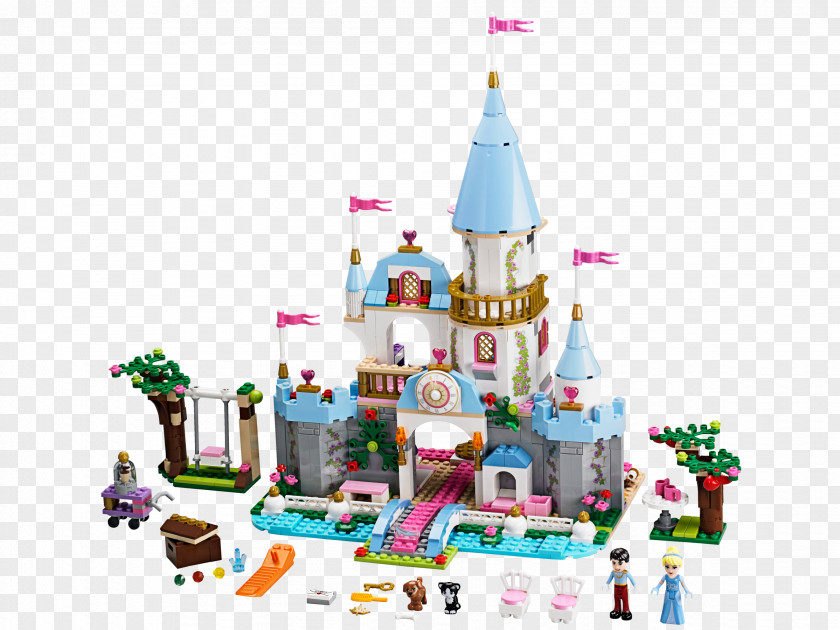 Toy LEGO 41055 Disney Princess Cinderella's Romantic Castle Block Lego PNG