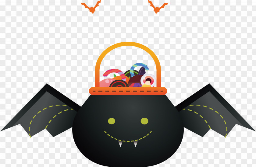 Black Bat Candy Bag PNG