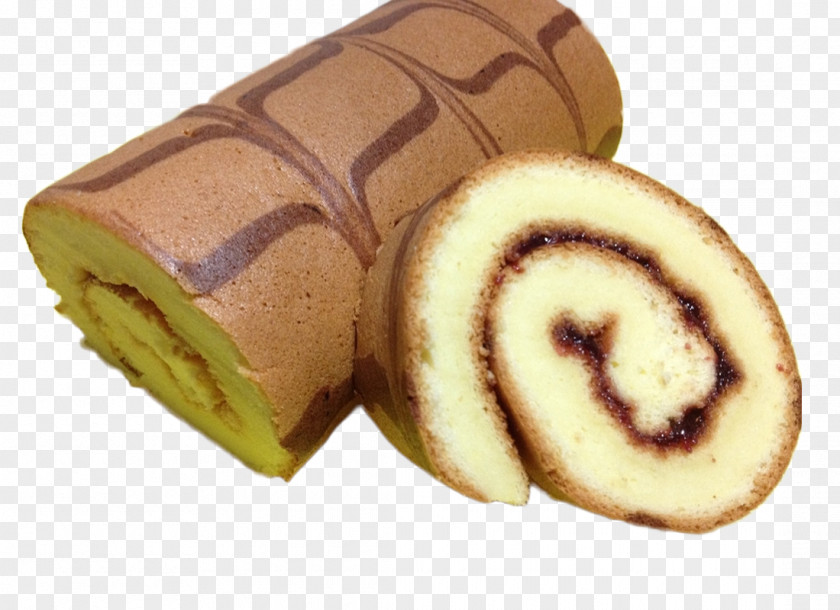 Chocolate Heart Sandwich Swiss Vol Roll Pastry Cake Food Flour PNG