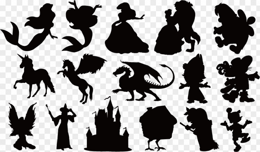 Fairy Silhouette Material Tale Clip Art PNG