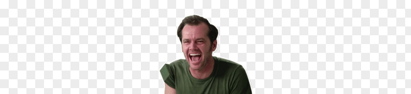 Jack Nicholson Laughing PNG Laughing, man in green shirt clipart PNG