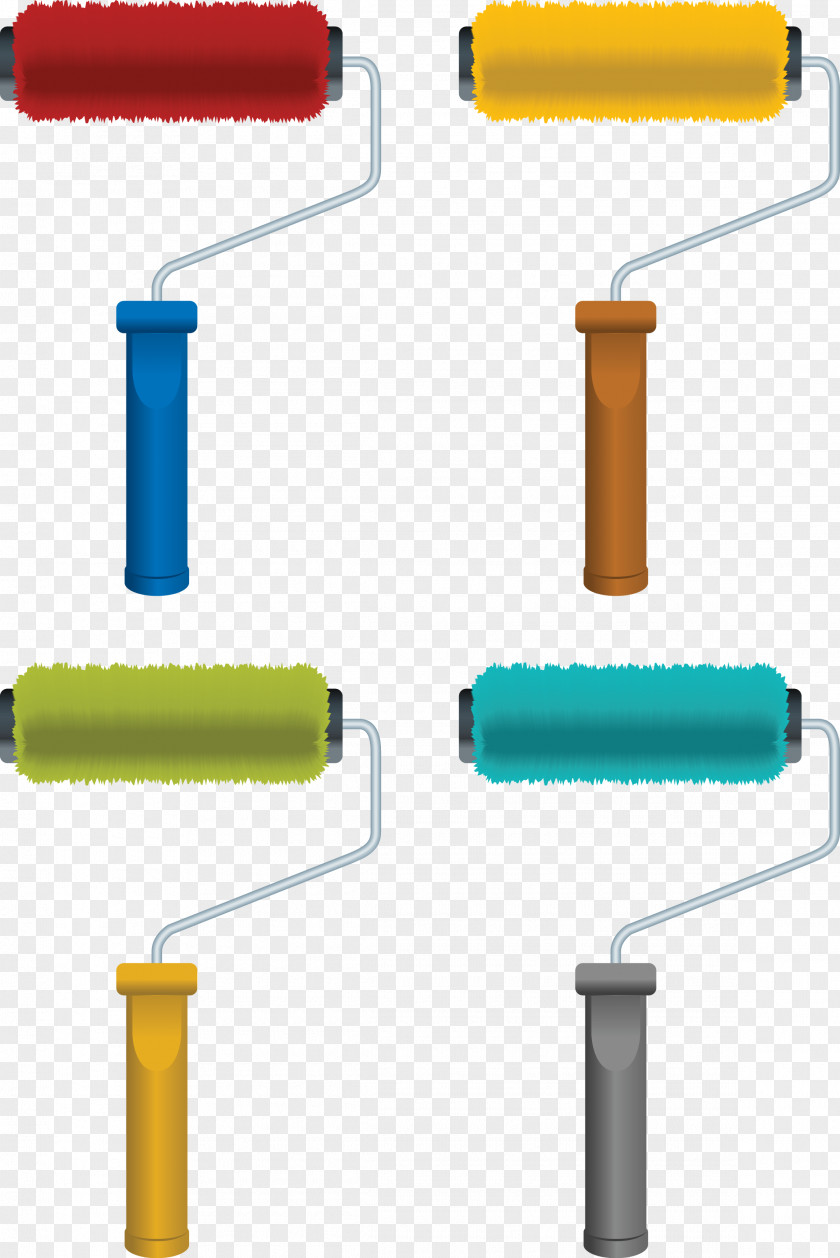 Paint Roller Rollers Paintbrush PNG