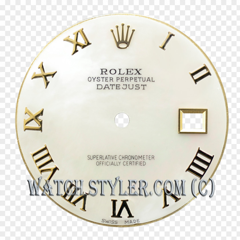 Rolex Watch Dial Diamond Colored Gold PNG