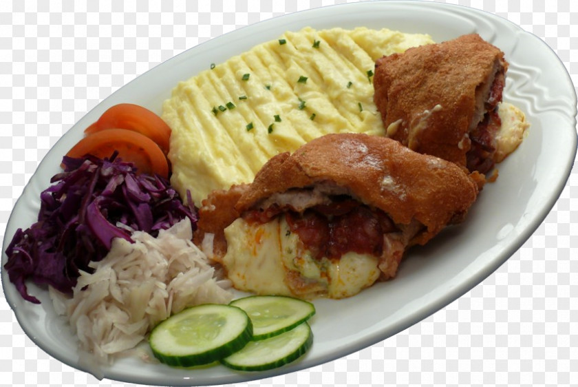 Ham Full Breakfast Schnitzel Fast Food Recipe Escalope PNG