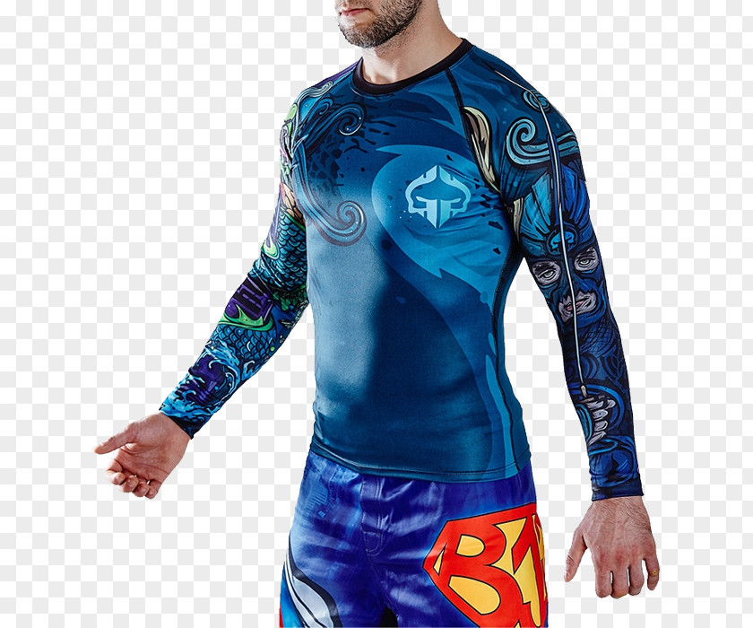 Irezumi Wetsuit Electric Blue PNG