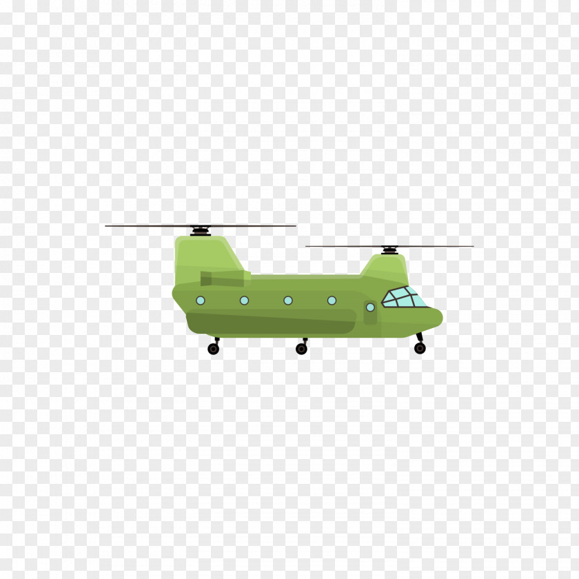 Green Military Transport Aircraft Helicopter Airplane PNG
