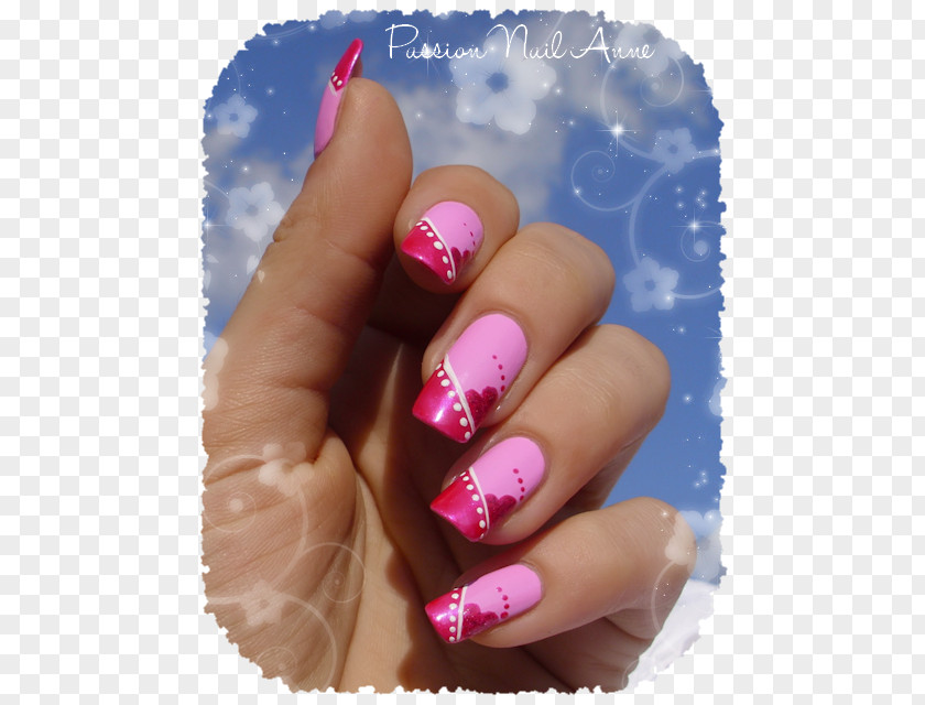 Nail Art Valentine's Day Polish PNG