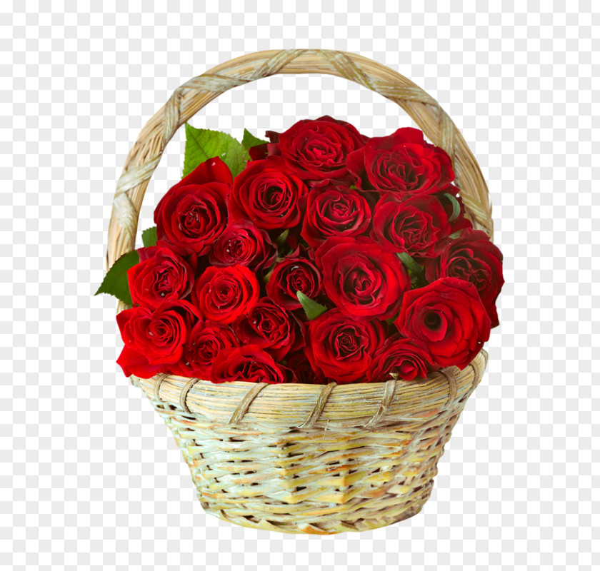 Rose Flower Bouquet Cut Flowers Basket PNG