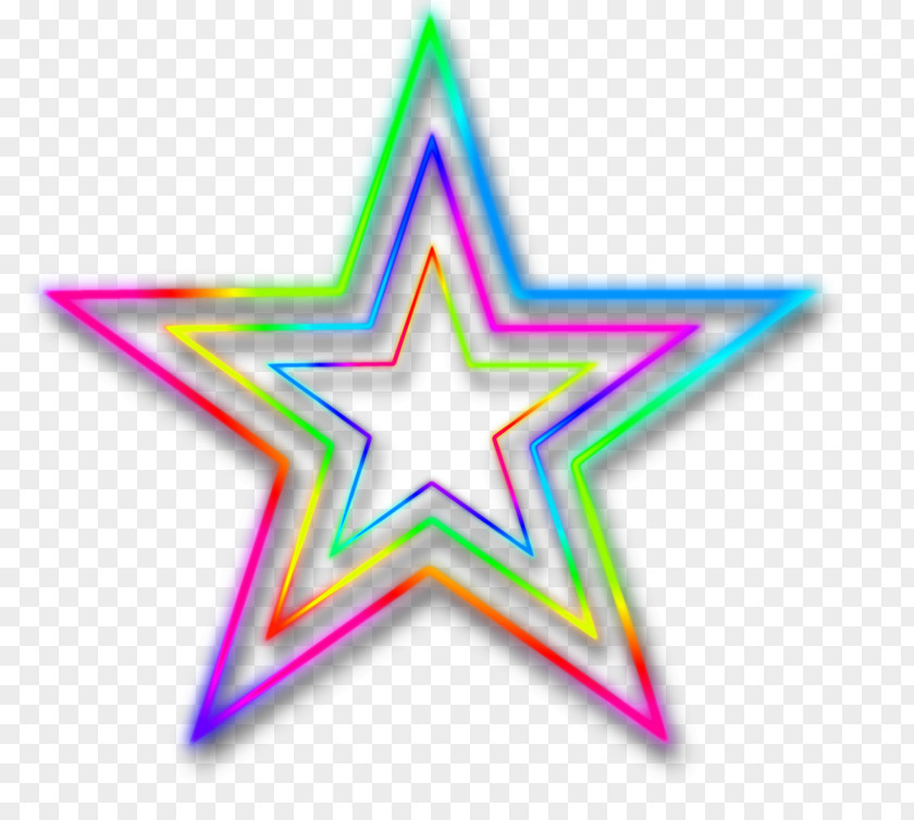 Star Neon Desktop Wallpaper Clip Art PNG