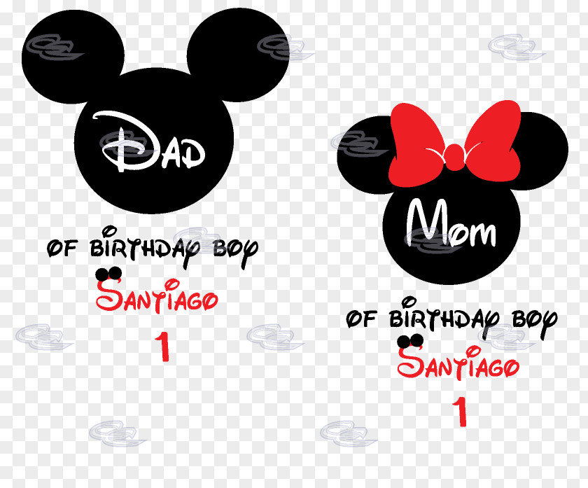 T-shirt Mickey Mouse Child Father Birthday PNG