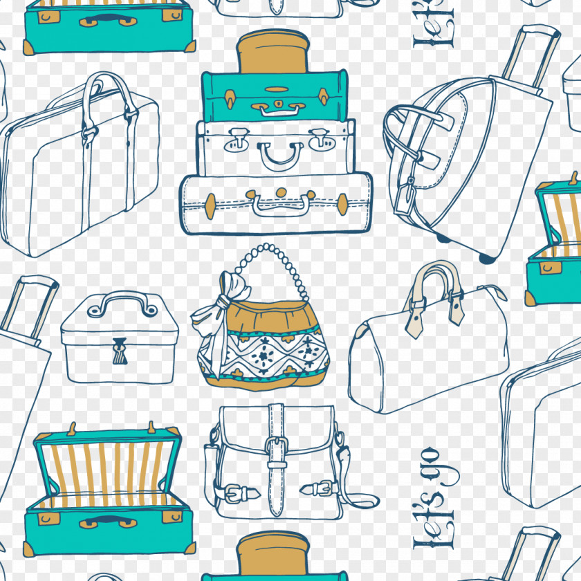 Vector Bag Background Travel Suitcase PNG