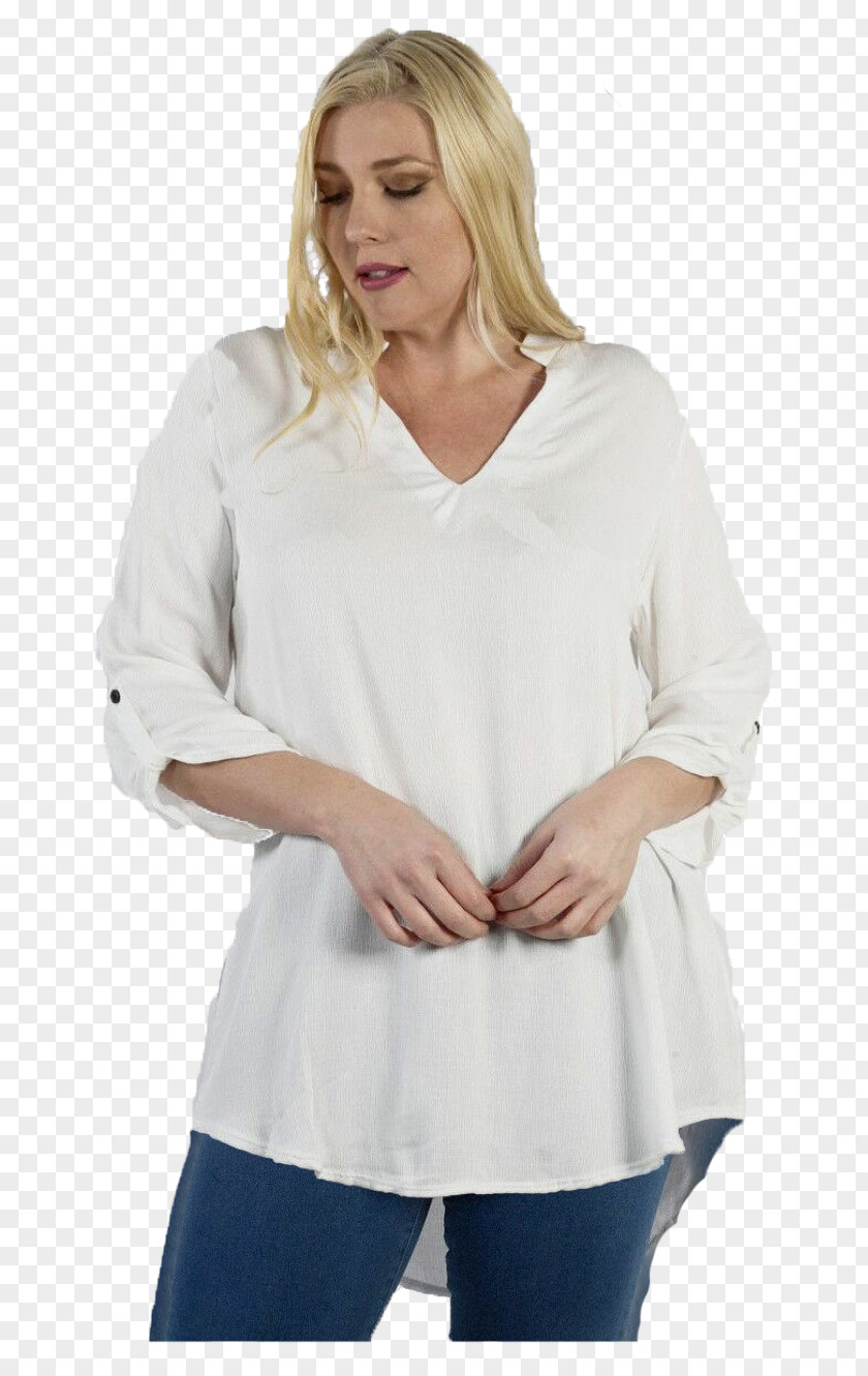 White Gauze T-shirt Sleeve Clothing Blouse PNG