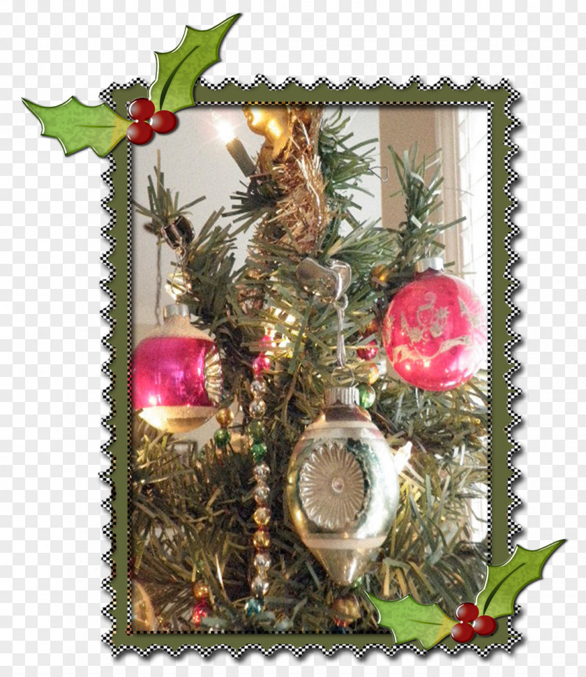 Variety Of Vintage Ornament Christmas Decoration Fir Tree PNG