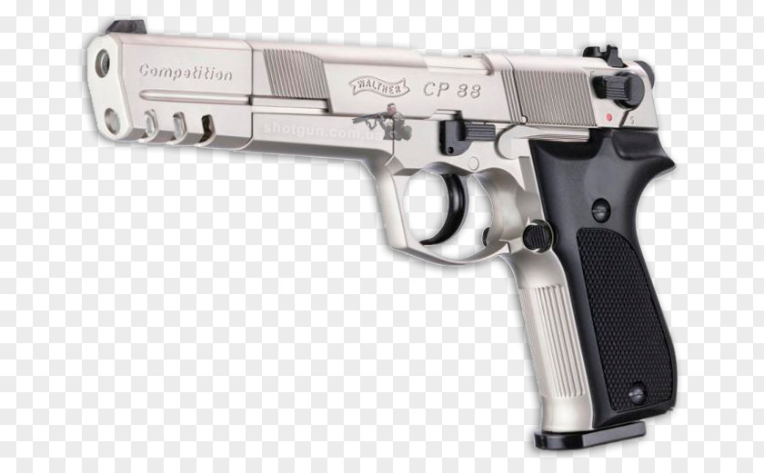 Walther Mp Air Gun Pistole CP88 Pellet Firearm PNG