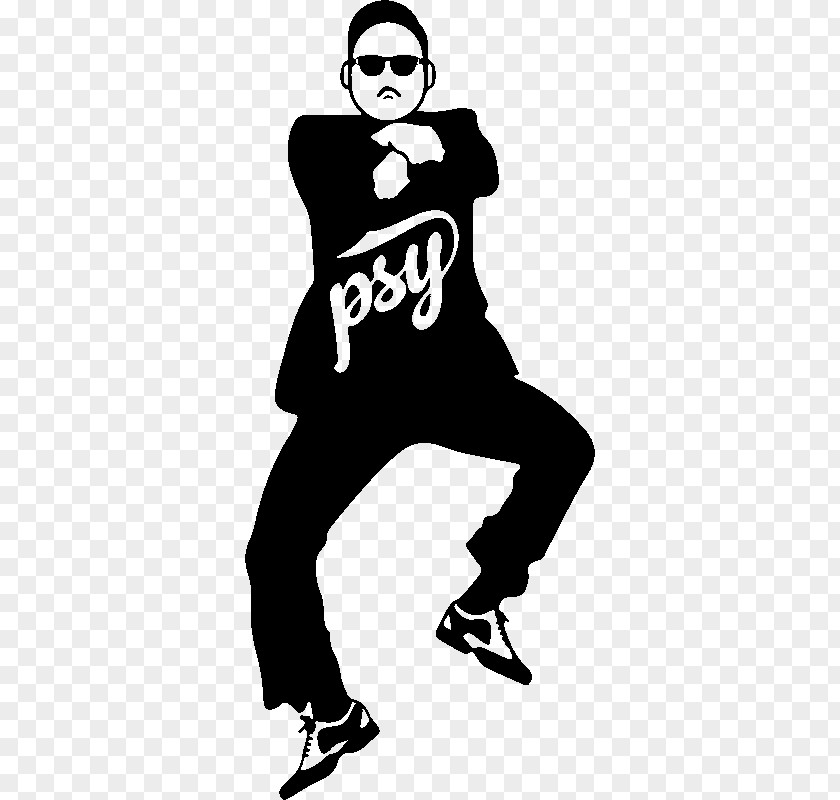 Psy Gangnam Style GIF Dance Decal PNG
