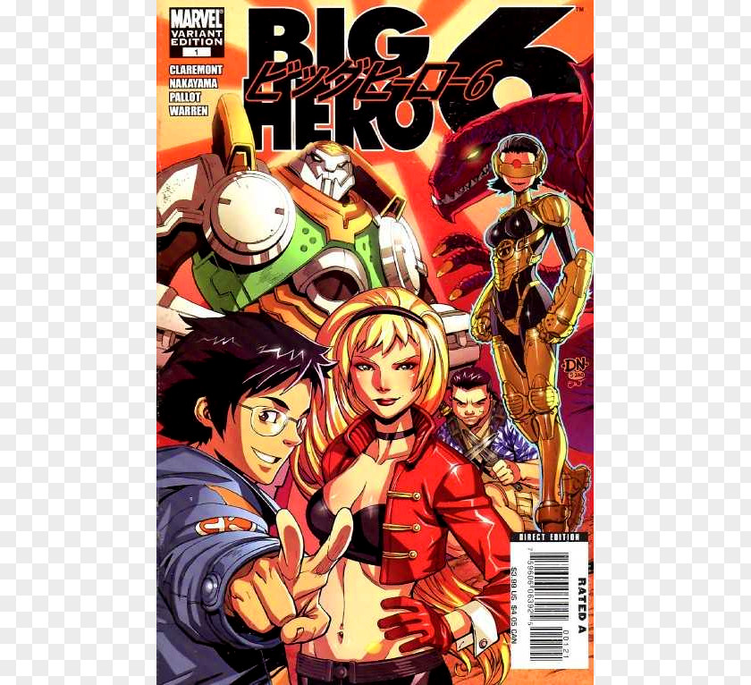Tatu Big Hero 6: Brave New Heroes Baymax GoGo Tomago Comic Book PNG