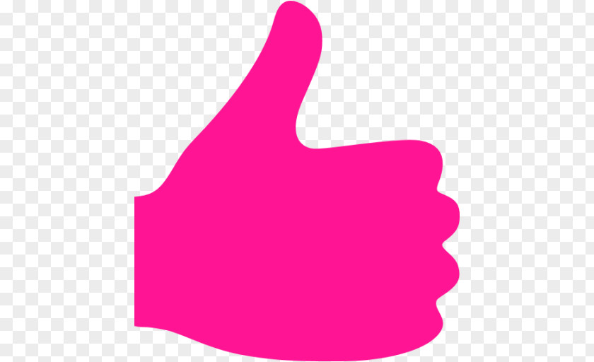 Thumb Signal Pink Clip Art PNG