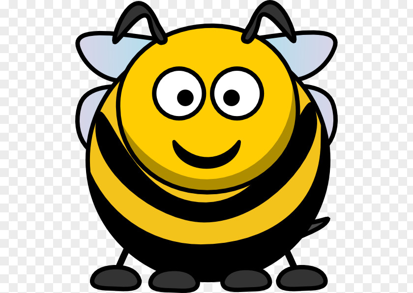 Cartoon Picture Of A Bee Clip Art PNG