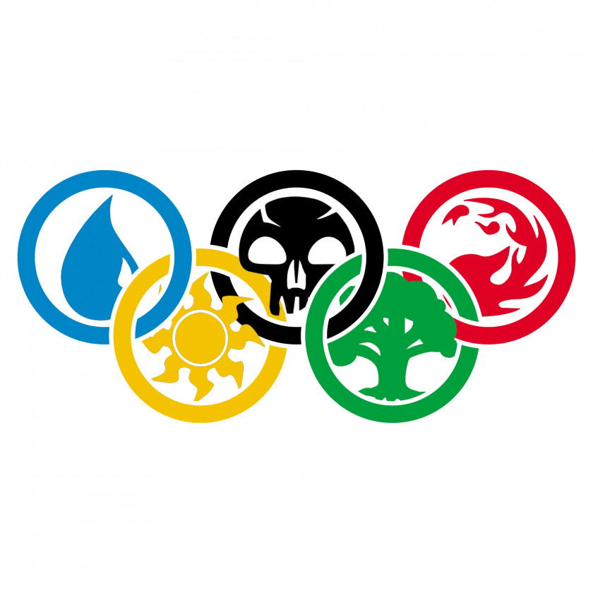 Olympic Rings Magic: The Gathering Dungeons & Dragons Logo Magic Points Decal PNG