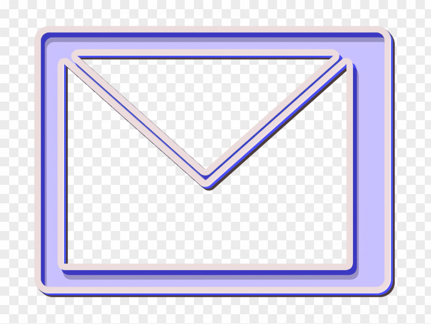 Rectangle Electric Blue Email Icon Envelope Letter PNG