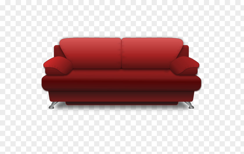 Red Sofa Couch Living Room Chair Clip Art PNG