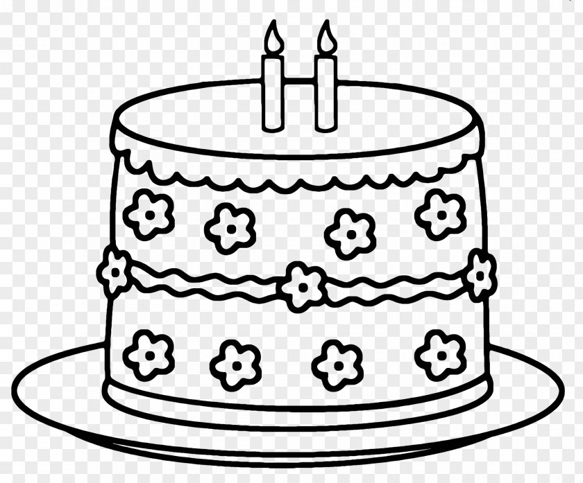 Candle Birthday Cake Decorating Icing Line Art Torte PNG