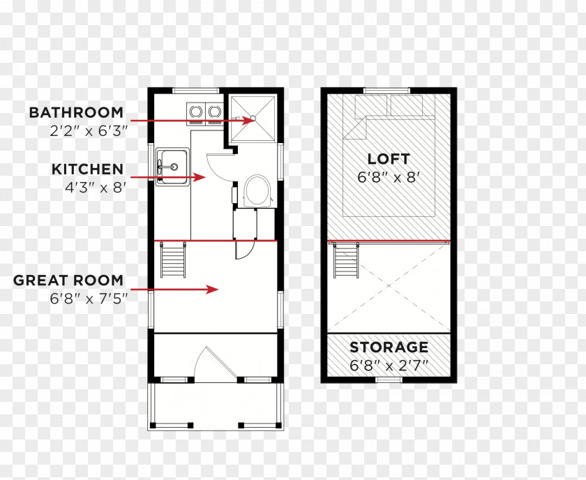 House Floor Plan Tiny Movement Tumbleweed Company PNG