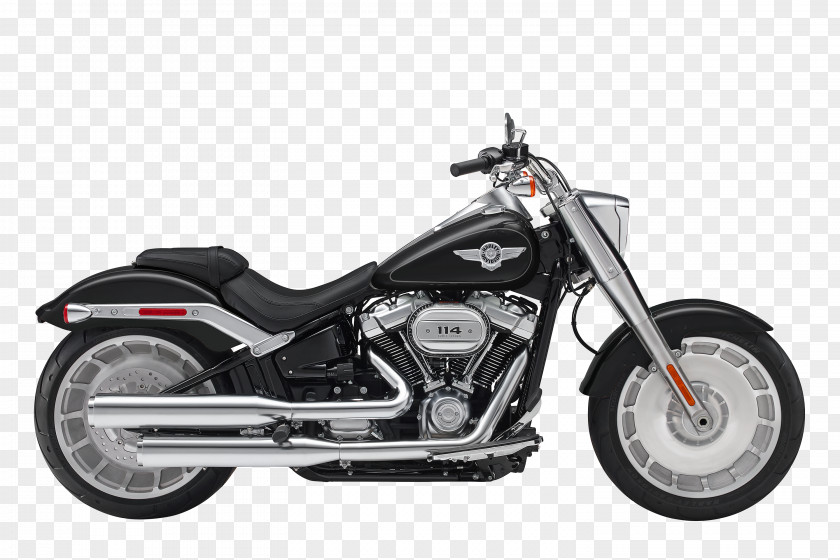 Motorcycle Harley-Davidson Fat Boy Softail Twin Cam Engine PNG