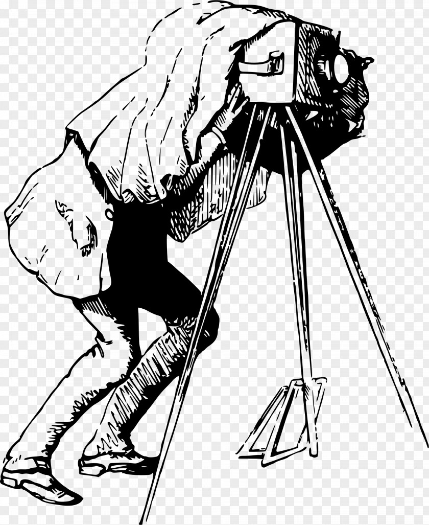 Photographer Drawing Monochrome Photography Clip Art PNG