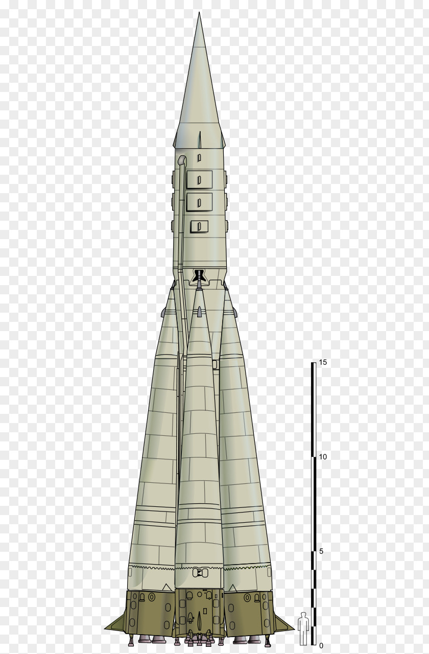 Rocket R-7 Semyorka Sputnik 1 Intercontinental Ballistic Missile PNG