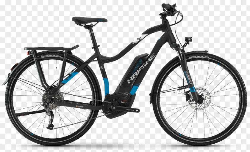 Trekking Electric Bicycle Haibike Mountain Bike Hybrid PNG