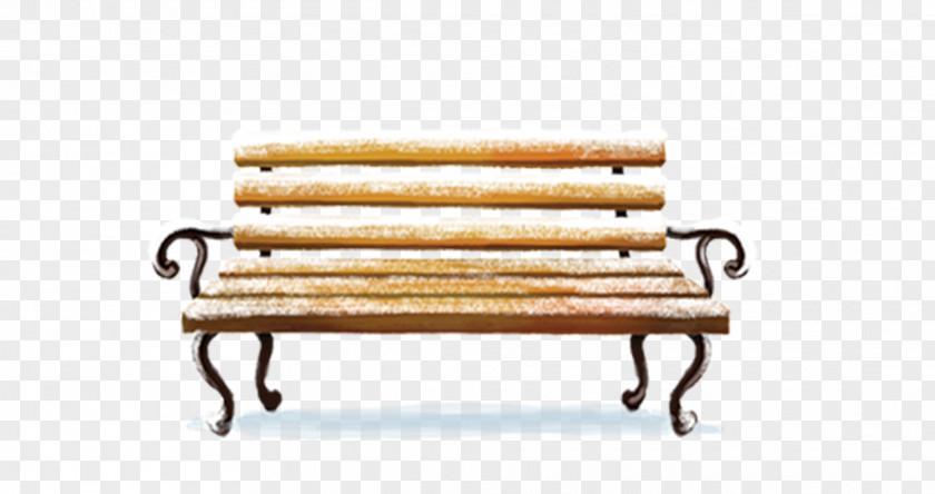 Snow Bench Chair Cartoon Chemical Element Christmas PNG